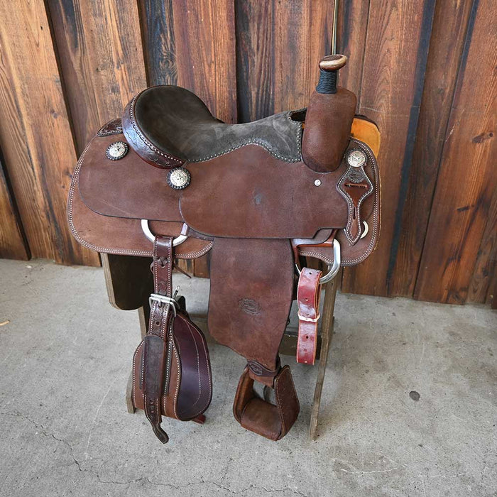 15.5" TESKEY'S TEAM ROPING SADDLE Saddles - New Teskey's Saddlery