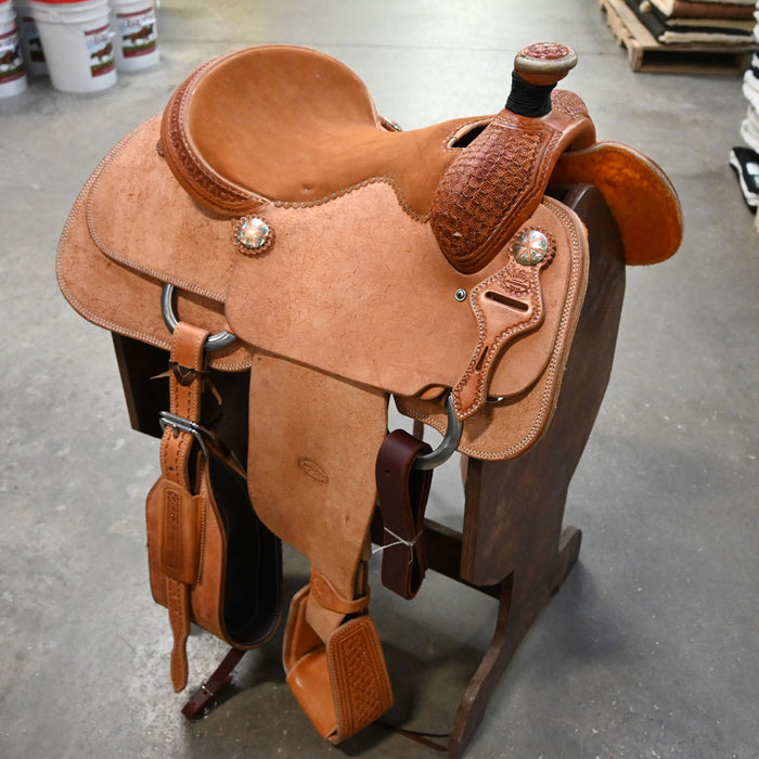 15" TESKEY'S CALF ROPING SADDLE Saddles - New Teskey's Saddlery