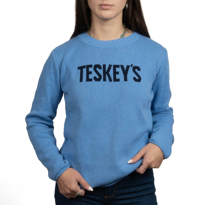 Teskey's Pullover Sweater - Hydrangea/Navy
