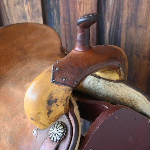 14" USED ROO HIDE BARREL SADDLE Saddles - Used ROO HIDE