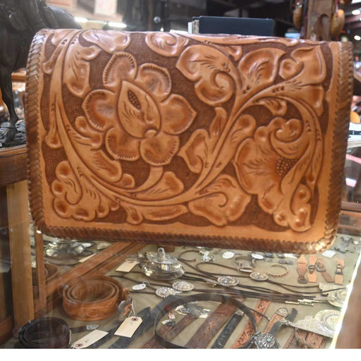 Vintage Leather Western Satchel Purse Collectibles MISC