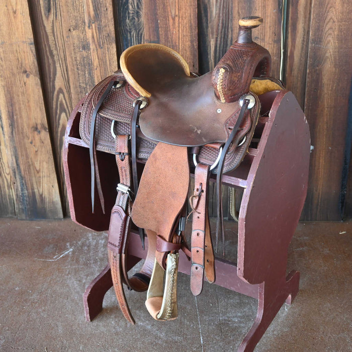 12" USED TESKEY'S JR ASSOCIATION SADDLE Saddles - Used Teskey's Saddlery