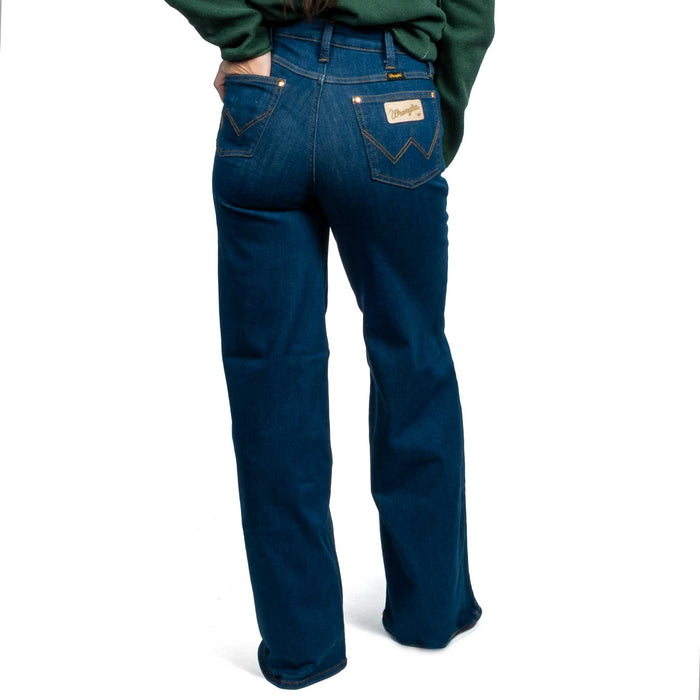 Wrangler Women's Lainey Wilson Blue Cheeky Wide Leg Jean