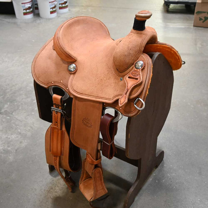 13" TESKEY'S ROPING SADDLE Saddles - New Teskey's Saddlery
