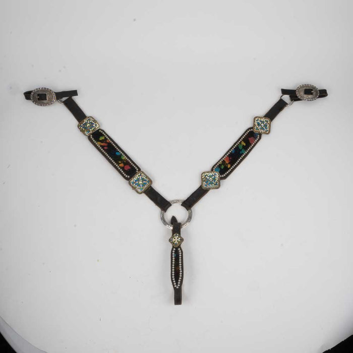 Used Breast Collar With Splash Rainbow And Jeweled Decor Sale Barn Teskey's