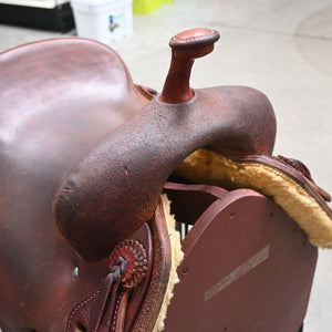 15.5" USED JEFF SMITH CUTTING SADDLE Saddles - Used Jeff Smith