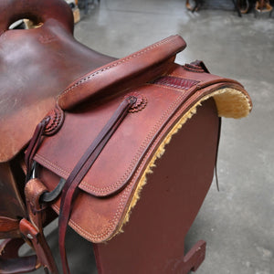 15.5" USED JEFF SMITH CUTTING SADDLE Saddles - Used Jeff Smith