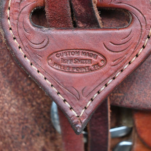 15.5" USED JEFF SMITH CUTTING SADDLE Saddles - Used Jeff Smith
