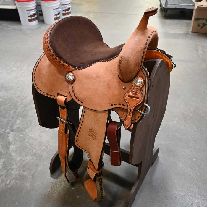 14" TESKEY'S BARREL SADDLE Saddles - New Teskey's Saddlery