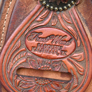 15" USED TRENT WARD RANCH CUTTER SADDLE Saddles - Used Trent Ward