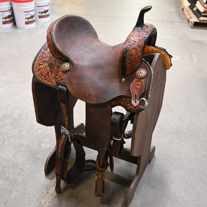 14.5" USED JEFF SMITH BARREL SADDLE Saddles - Used Jeff Smith