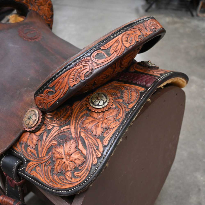 14.5" USED JEFF SMITH BARREL SADDLE Saddles - Used Jeff Smith
