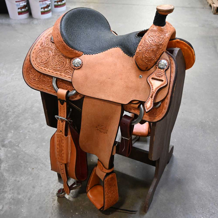 14.5" TESKEY'S TEAM ROPING SADDLE Saddles - New Teskey's Saddlery