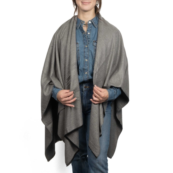 Cashmere Ruana - Grey