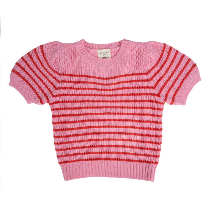Hayden Girl's Crochet Knit Sweater