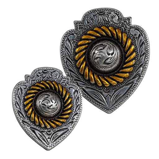Arrowhead Concho With Gold Rope Tack - Conchos & Hardware MISC