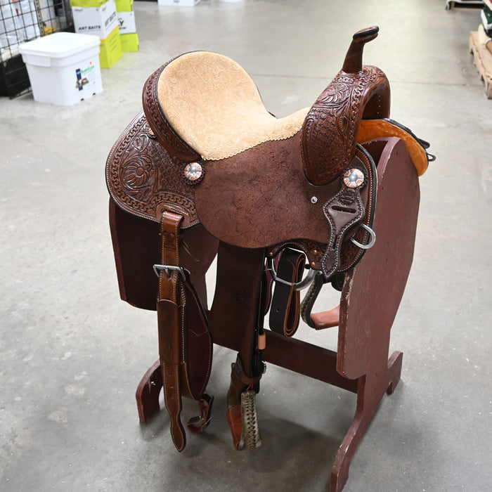 14.5" TESKEY'S BARREL SADDLE Saddles - New Teskey's Saddlery