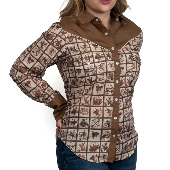 Howdy Hanny Ditzy Daisy Snap Shirt