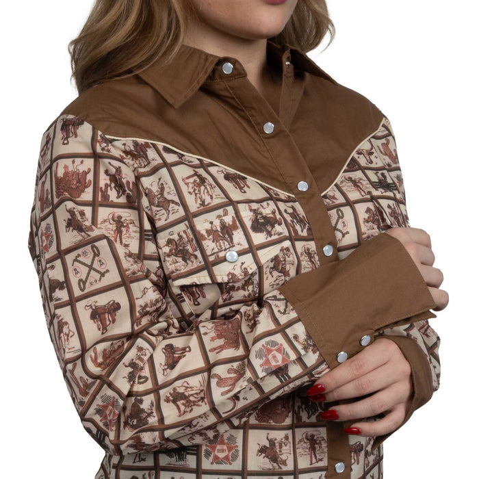 Howdy Hanny Ditzy Daisy Snap Shirt