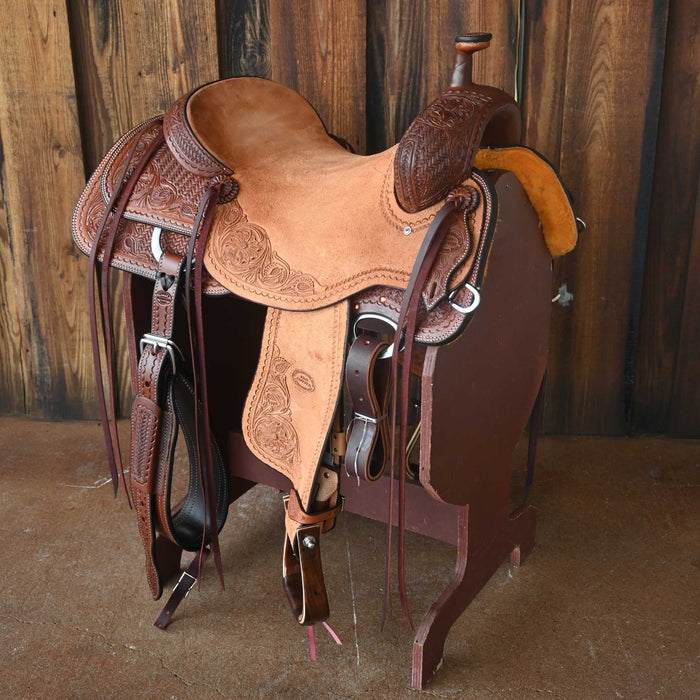 16.5" TESKEY'S PRO CUTTER RANCH CUTTER SADDLE Saddles - New Teskey's Saddlery