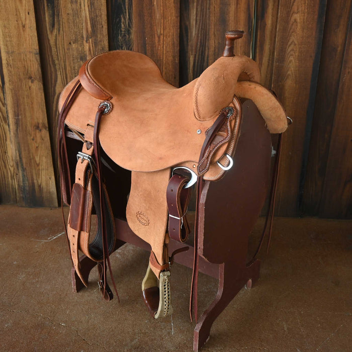 17" TESKEY'S RANCH CUTTER SADDLE Saddles - New Teskey's Saddlery