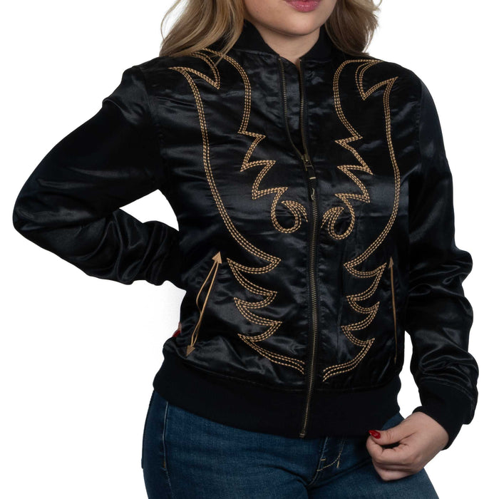 Cruel Denim Women's Western Stitch Bomber Jacket