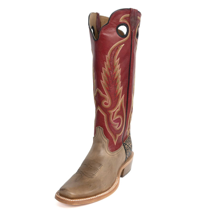 RW Ranch Men's Square Toe Sand Cowhide Boot