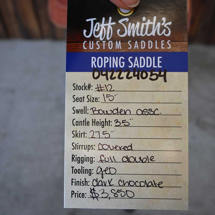 15" JEFF SMITH ROPING SADDLE Saddles - New Jeff Smith