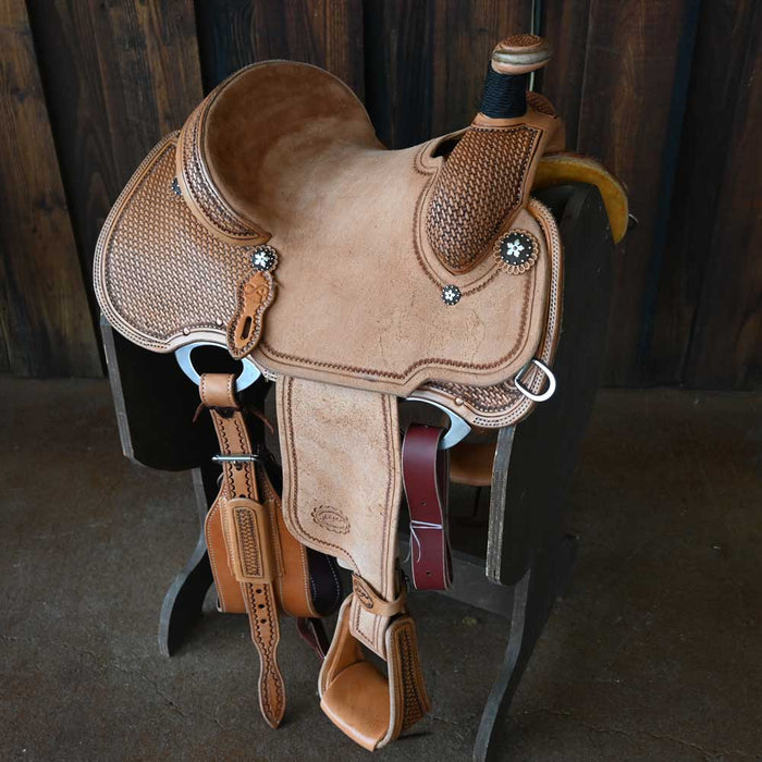 12.5" PATRICK SMITH YOUTH TEAM ROPING SADDLE Saddles - New Patrick Smith