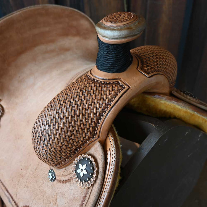 12.5" PATRICK SMITH YOUTH TEAM ROPING SADDLE Saddles - New Patrick Smith