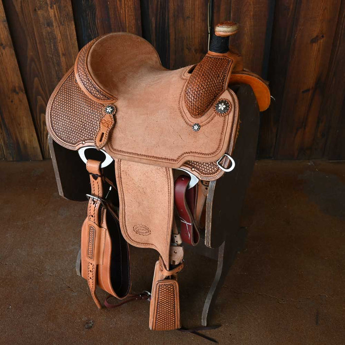 13.5" PATRICK SMITH TEAM ROPING SADDLE Saddles - New Patrick Smith
