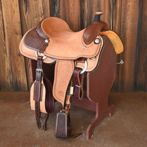 17" PATRICK SMITH TEAM ROPING SADDLE Saddles - New Patrick Smith