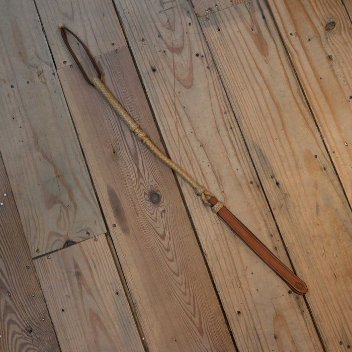 Jose Ortiz 28" 8 Plait Quirt w/Popper Tack - Whips, Crops & Quirts Jose Ortiz