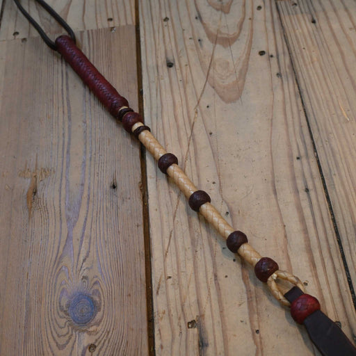 Jose Ortiz 28.5" 8 Plait Quirt w/Popper Tack - Whips, Crops & Quirts Jose Ortiz