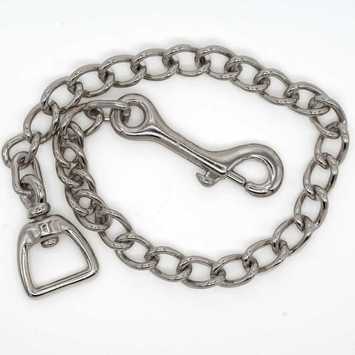 Nickel Plated Lead Chain w/1" Swivel Tack - Conchos & Hardware MISC