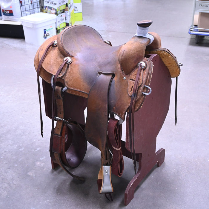 16" USED CACTUS RANCH SADDLE Saddles - Used CACTUS SADDLERY