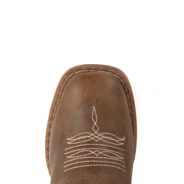 Roper Girl's Square Toe Cowgirl Daisy Brown Western Boot