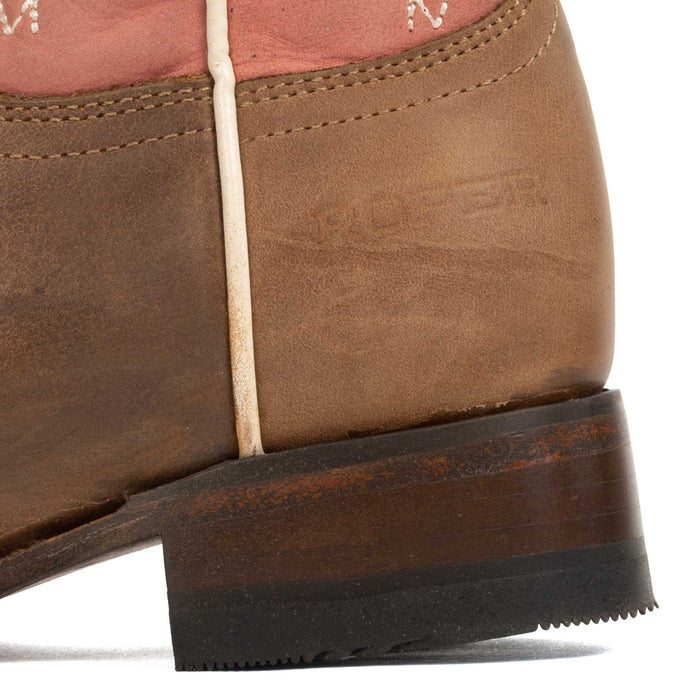 Roper Girl's Square Toe Cowgirl Daisy Brown Western Boot