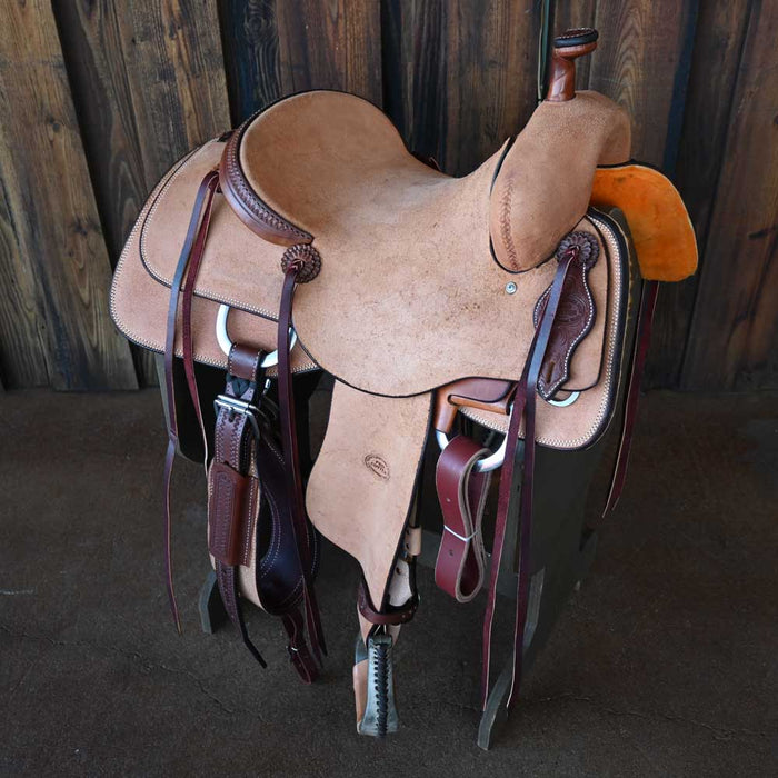 15" TESKEY'S PRO CUTTER RANCH CUTTER SADDLE Saddles - New Teskey's Saddlery