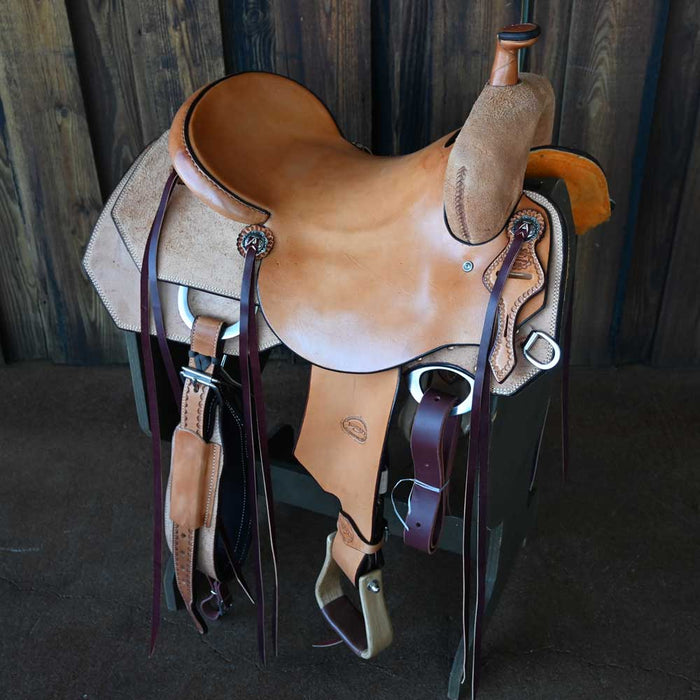 16" TESKEY'S RANCH CUTTER SADDLE Saddles - New Teskey's Saddlery