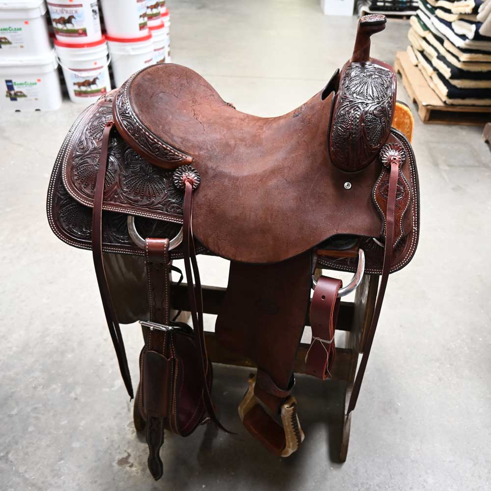 16" TESKEY'S PRO RANCH CUTTING SADDLE Saddles TESKEY'S SADDLERY LLC   