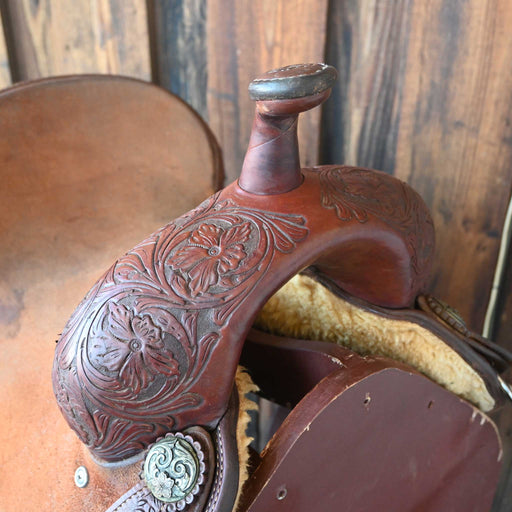 14" USED TAD SANDERS BARREL SADDLE Saddles - Used Tad Sanders