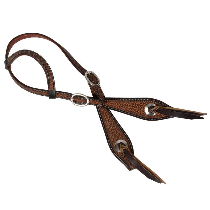 NEW Teskey's 3/4" Studded Diamond One Ear Headstall Sale Barn Teskey's