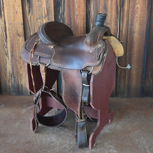 15" USED COWBOY CLASSIC TEAM ROPING SADDLE Saddles - Used Cowboy Classic Saddlery