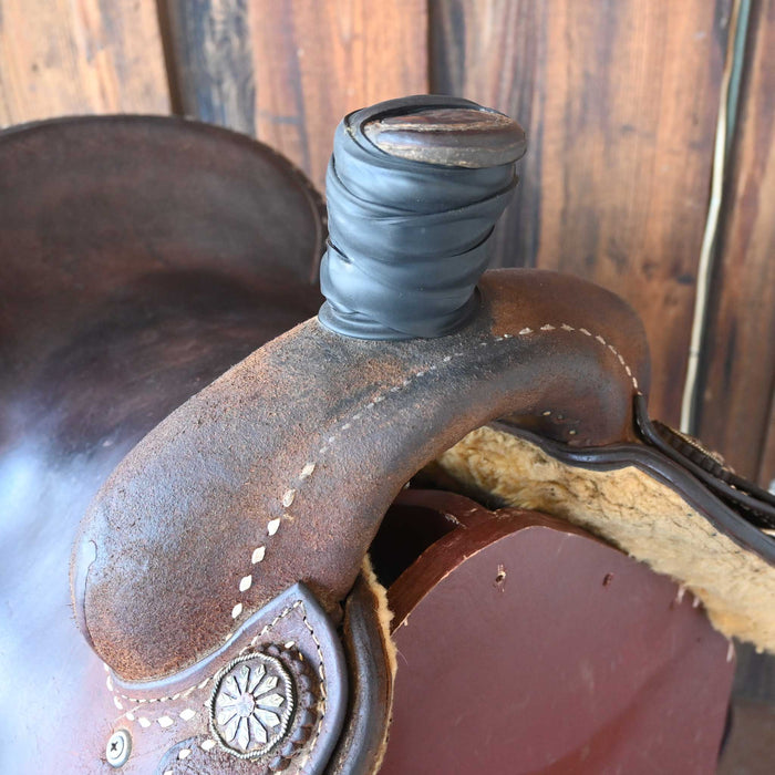 15" USED COWBOY CLASSIC TEAM ROPING SADDLE Saddles - Used Cowboy Classic Saddlery