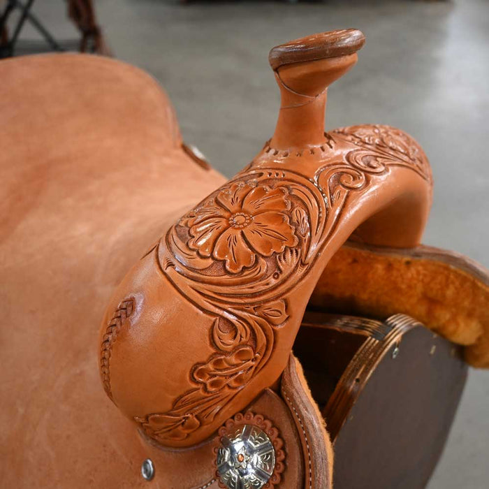 15.5" TESKEY'S RANCH CUTTER SADDLE Saddles - New Teskey's Saddlery