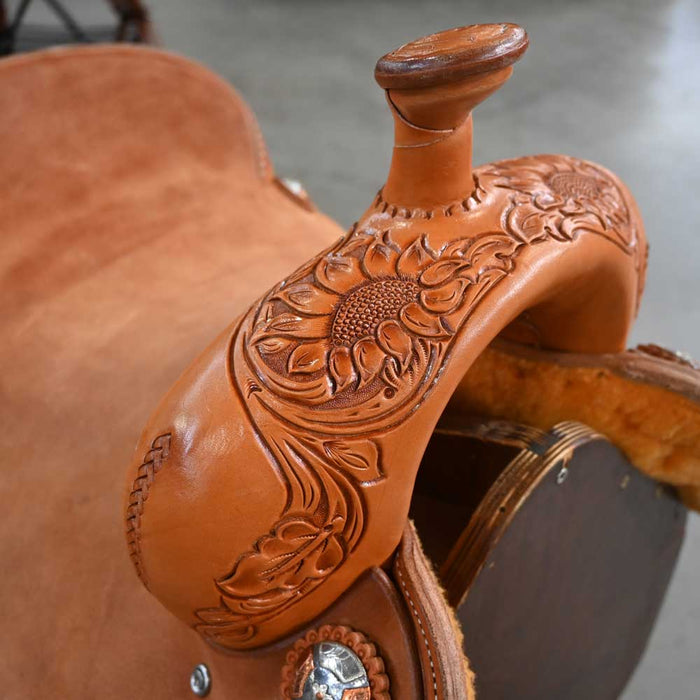 16" TESKEY'S RANCH CUTTER SADDLE Saddles - New Teskey's Saddlery