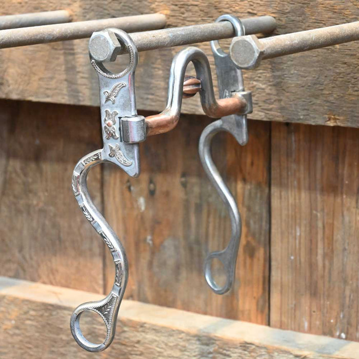 Josh Ownbey Cowboy Line Solid Port with Copper Roller Bit Tack - Bits Josh Ownbey Cowboy Line