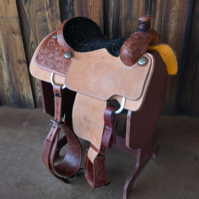 14.5" CACTUS TREVOR BRAZILE CALF ROPING SADDLE Saddles - New CACTUS SADDLERY