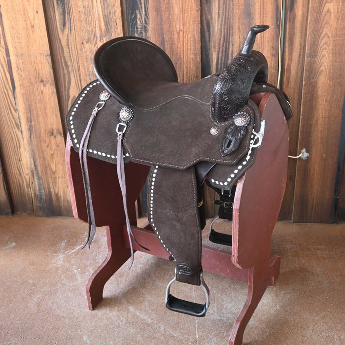 15" SEVEN LIGHTWEIGHT WOOD TREE BARREL SADDLE